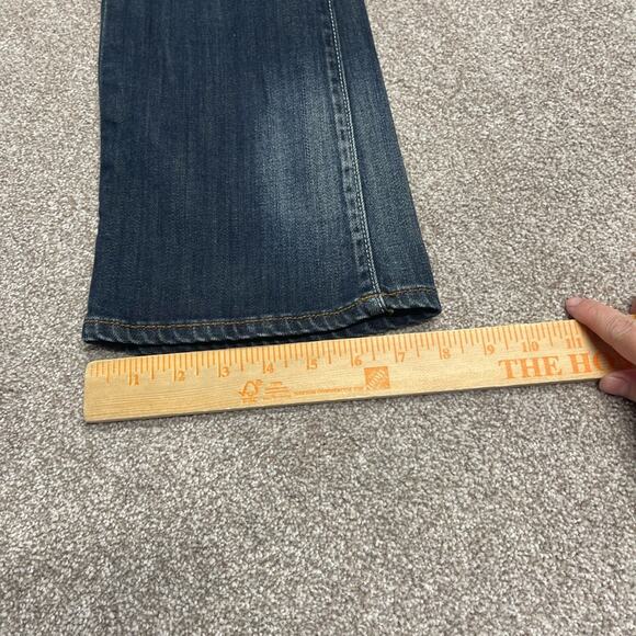 Lucky brand bootcut jeans womens sz 4/27 low rise blue Y2K rodeo western cowgirl - Picture 12 of 15